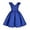 bleu, variante sur MIASHUI Robe Style Court Sans Manches Imprimée pour Tout-Petites Filles Tenue de Fête Vacances Formelle pour Enfants Bleu, 3-4 Ans