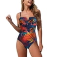 thumbnail image 3 of Bxsruta Women's Wireless Bandage Bikini Set Two Piece High Cut Backless Swimsuits Removable Padded Bras Tummy Control Bathing Suits, 3 of 6