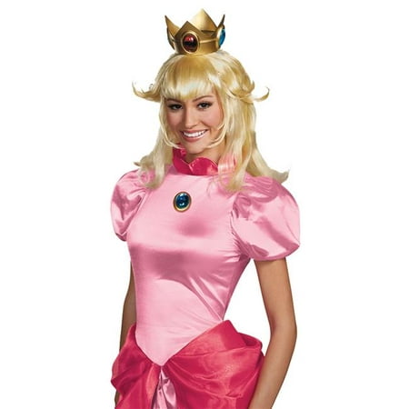 Morris Costumes DG73805 Princess Peach Adult Wig Costume