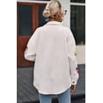 thumbnail image 3 of Women's Beige Sequin Textured Knit Collared Shirt Jacket, 3 of 9