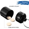 thumbnail image 3 of 4 Pieces Waterproof Aluminum Pill Case Box Aluminum Pill Container Metal Pocket Pill Case Box with Keychain for Purse for Travel, Foam Storage Case, Multi-color, 3 of 7