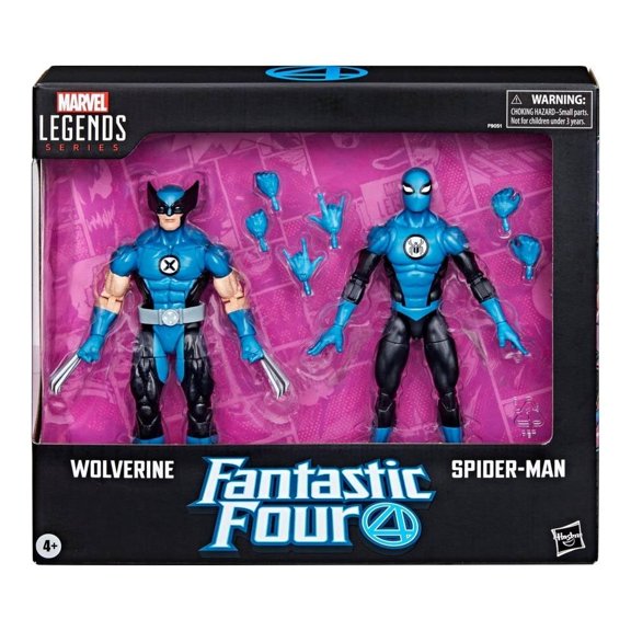 Figura de Acción Hasbro Marvel Marvel Legends Fantastic 4 Spider-Man & Wolverine