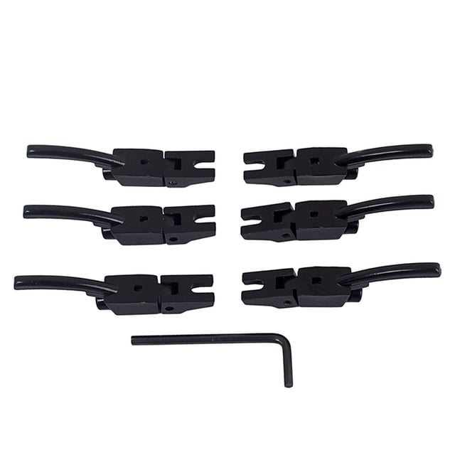 sweethay Pack of 6 Electric Guitar Bridge Saddle Stylish Modified Components Accessories Insturment Saddles Wrench Stringed with Portable Type2 NO2 sweethay OD024890-00