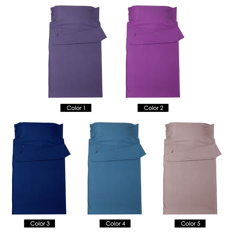 Tomfoto Lightweight Sleeping Bag Liner Sleeping Sack Outdoor Camping Hotel Travel Sheet