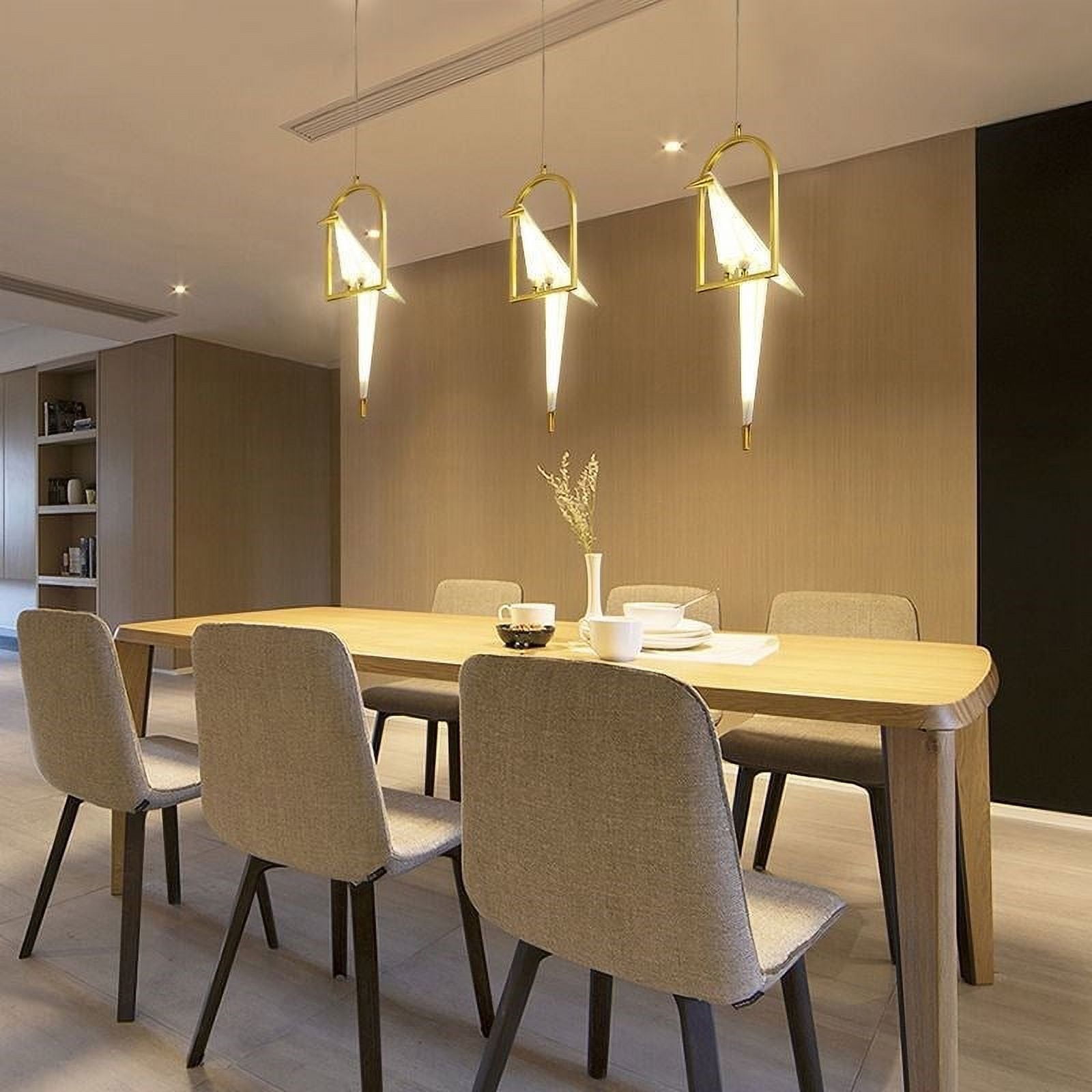 Arturesthome Nordic Creative Paper Cranes Ceiling Light Origami Bird Pendant Lamps