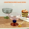 thumbnail image 3 of Ice Cream Glass Bowls Colored Dessert Bowls Vintage Glass with Footed Fruit Salad Bowl for Holiday Party - style:style 1;, 3 of 5