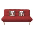thumbnail image 1 of Sofá Cama Futton Reclinable 3 Posiciones Rojo Lino Premium the shop rojo lino, 1 of 3