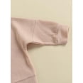 thumbnail image 6 of Gzhioc Baby Girl Casual 3 Pcs Clothes Sets, Solid Color Long Sleeve Round Neck Tops + Elastic Waist Shorts + Headband, 6 of 9