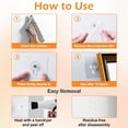 thumbnail image 5 of CoreLiving Adhesive Picture Hanging Hooks, Heavy Duty Drill Free Wall Hangers without Nails, Self Adhesive Screw Hooks for Frames and Decor, 1 Pack, 5 of 10