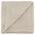 thumbnail image 1 of Bouclair Beige Ribba Throw 50x60 in (127x152 cm), 1 of 5