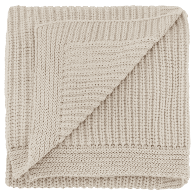 Bouclair Beige Ribba Throw 50x60 in (127x152 cm)