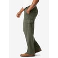 thumbnail image 3 of Boulder Creek By Kingsize Men's Big & Tall  Renegade Side-Elastic Waist Cargo Pants, 3 of 5
