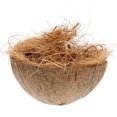 thumbnail image 1 of VERDANVERSE Natural Coconuts Shell Bird Nest for Parakeets Hanging Bird House Breeding and Resting, 1 of 4