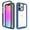 Darkblue, variant on SaniMore for iPhone 14 Pro Two-Layer Structure Transparent Case, Rugged Clear PC Back & TPU Bumper [Not Yellowing Technology] Full Body Protective Case for iPhone 14 Pro, Pink