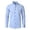 A-Blue783, variant on Men's Solid Collared Dress Shirt Long Sleeve Spread Collar Button Down formal Shirt Breathable Classic Business Shirts