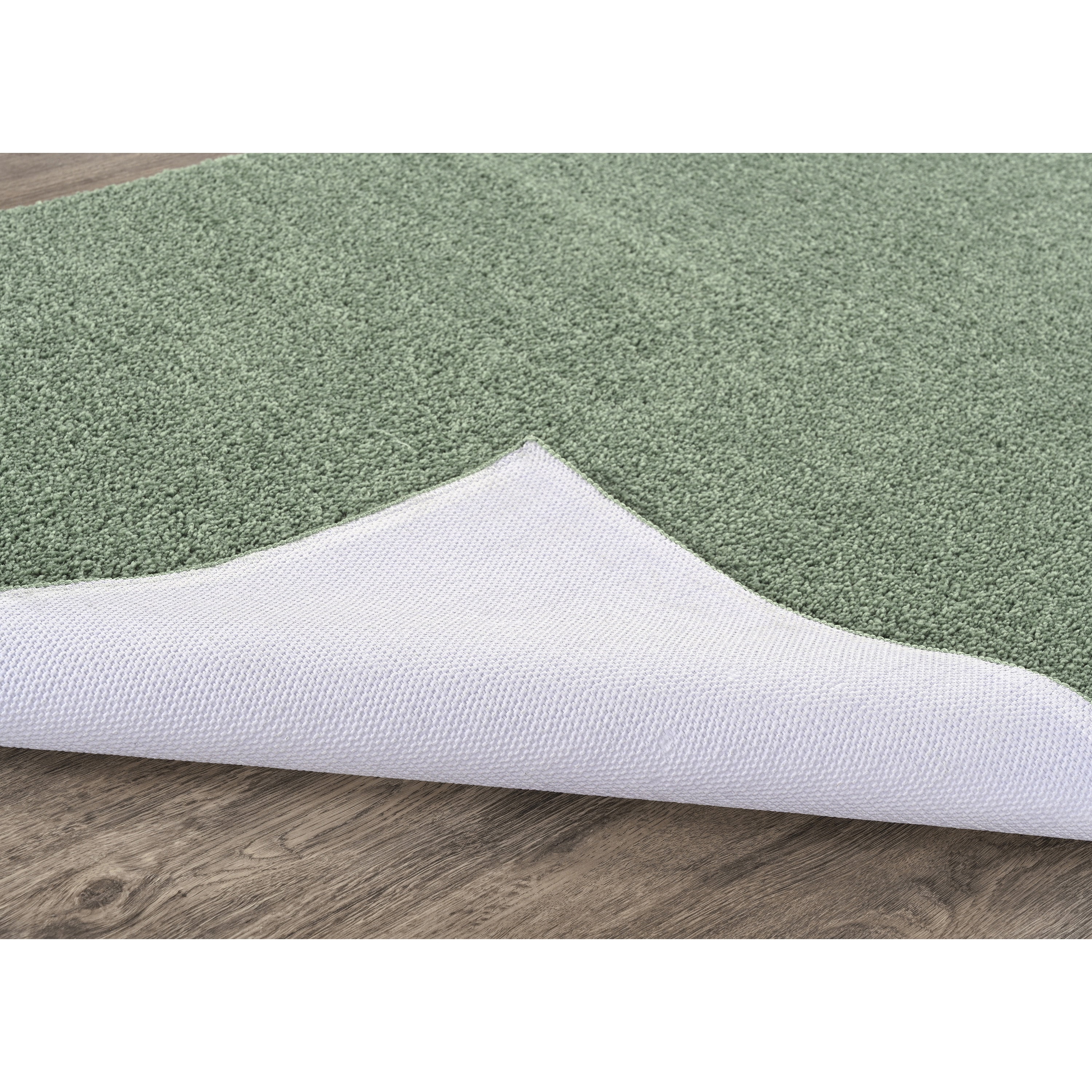 Garland Rug Palmer Plush Washable Deep Fern Indoor Runner Rug, 2' x 6'