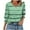 Green, variant on fatyb Womens Casual Tops 3/4 Length Puff Sleeve Printed Blouses Dressy V Neck Loose Tunic Tee for Women