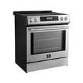 thumbnail image 2 of Forno Donatello Espresso 30-Inch Slide-In Stainless Steel Induction Range, Convection Oven, 5 Cooking Zones, Touch Control Panel, 2 of 5
