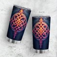 thumbnail image 1 of Taza de café Tumbler Oasisdream de 600 ml con estampado de nudos, 1 of 6