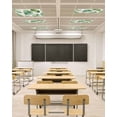 thumbnail image 4 of Fluorescent Light Covers for Ceiling Lights 1 Piece, Green Monstera Leaves Magnetic Classroom Light Covers 4x2 Feet, Tropical Summer Botanical Fluorescent Ceiling Filters for Office Classroom, 4 of 7
