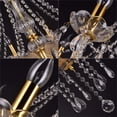 thumbnail image 5 of Datingday 10 Bulbs K9 Crystal Chandelier Modern Luxurious Crystal Chandelier for Dining Room,Gold Color Glass Ceiling Pendant Lamp for Living Bedroom Lighting Hall Balcony (10 Bulbs), 5 of 7