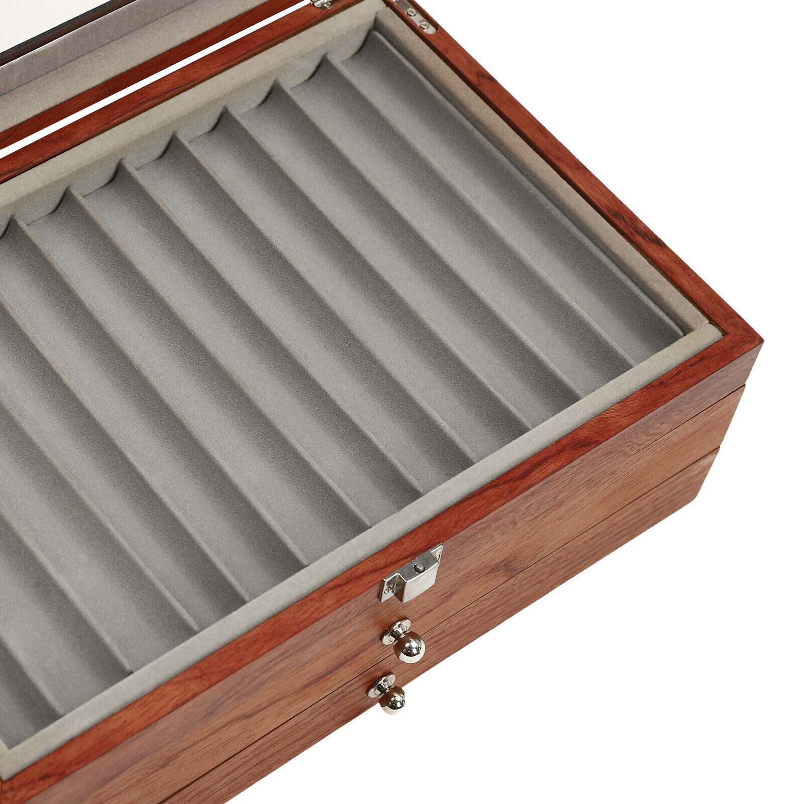 34 Slots Vintage Fountain Pen Case Display Box Holder Storage Organizer Vintage Rosewood Pen Display Box