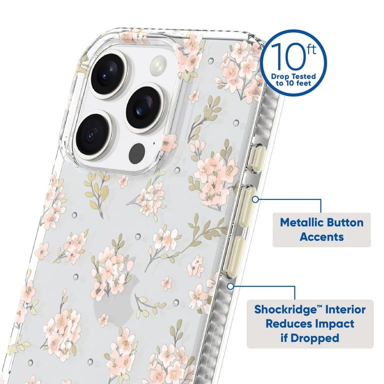 iPhoneアクセサリー Mardi Flower Case iPhone 16 Pro iPhone 16 Pro Case With MagSafe - Pink Flower – Caseco Inc
