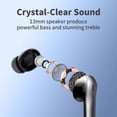 thumbnail image 5 of Auriculares Bluetooth Auriculares inalámbricos verdaderos Reproducción LED Pantalla de alimentación Auriculares con estuche de carga inalámbrica IPX5 Auriculares internos impermeables con mi, 5 of 5