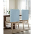 thumbnail image 5 of nqOlkjepod Sky Blue Chair Covers Set of 8, Decorative Chair Back Cover, Modern Pure Winter Sky Blue Dining Room Chair Slipcovers Removable Chair Protectors Covers for Party Banquet, 5 of 7