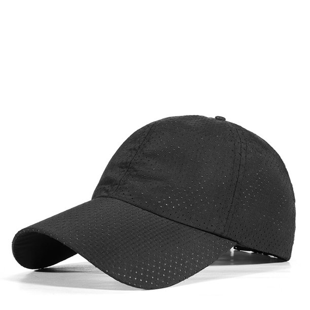 Gorra de béisbol deportiva de malla transpirable con protección solar de secado rápido para hombres y mujeres para exteriores de primavera y verano