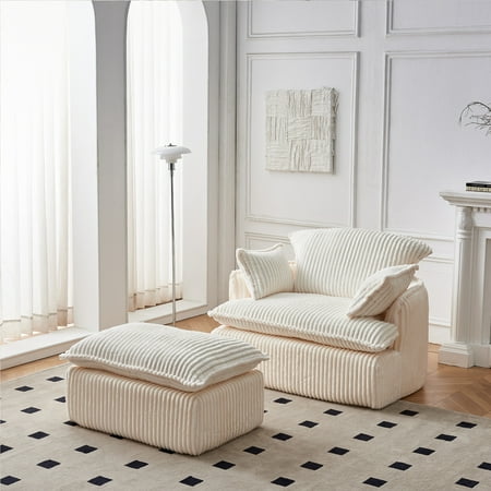 youdao oversized chair with ottoman product