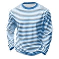 thumbnail image 2 of LYHaoo Boys Girls Striped Long Sleeve Crewneck T Shirt Casual Kids Top Soft Tee Comfortable For Childrens School Uniform,Sizes 5-6 Years, 2 of 7