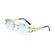 thumbnail image 5 of Gafas de Sol Perfecl Rectangulares Sin Marco Polarizadas Azul, 5 of 8
