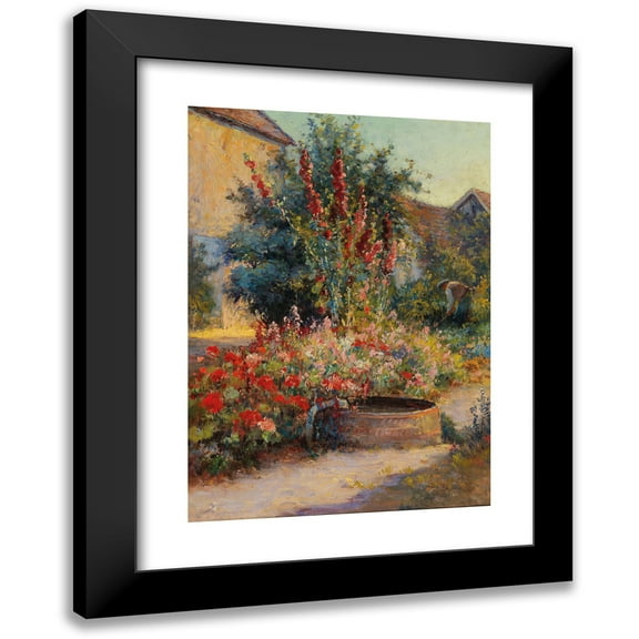 Hugo Charlemont 11x14 Black Modern Framed Museum Art Print Titled - Garden in Brioni