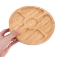 thumbnail image 2 of Bandejas Catering Postre Plato para servir Plato de madera dividido Fruta Rectángulo Decorar, 2 of 6
