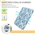 thumbnail image 5 of Pet Cooling Pad Foldable Self Cooling Mat Breathable Pet Cushion Sleep Pad for Dogs and Cats Blue Deco-inspired Pattern S, 5 of 9