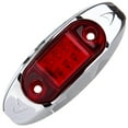 thumbnail image 4 of ECCPP Pack of 10 Trailer Truck Red 6 LED Light Universal Waterproof Oval Lens Side Marker Clearance Light, 4 of 5
