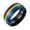 Black, variant on Men 6mm Stainless Steel Enamel Rainbow LGBT Pride Ring for Lesbian & Gay LGBTQ Pride Wedding Engagement Band Lesbian Size 9
