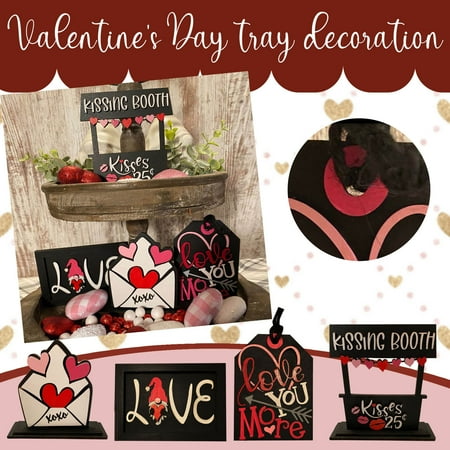 

Rustic Tiered Tray Items Decorations For Home Table House Room Valentines Day Decoration