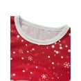 thumbnail image 4 of Christmas Family Pajamas Matching Set Santa Claus Print Long Sleeve Tops and Pants Loungewear Soft Sleepwear, 4 of 9