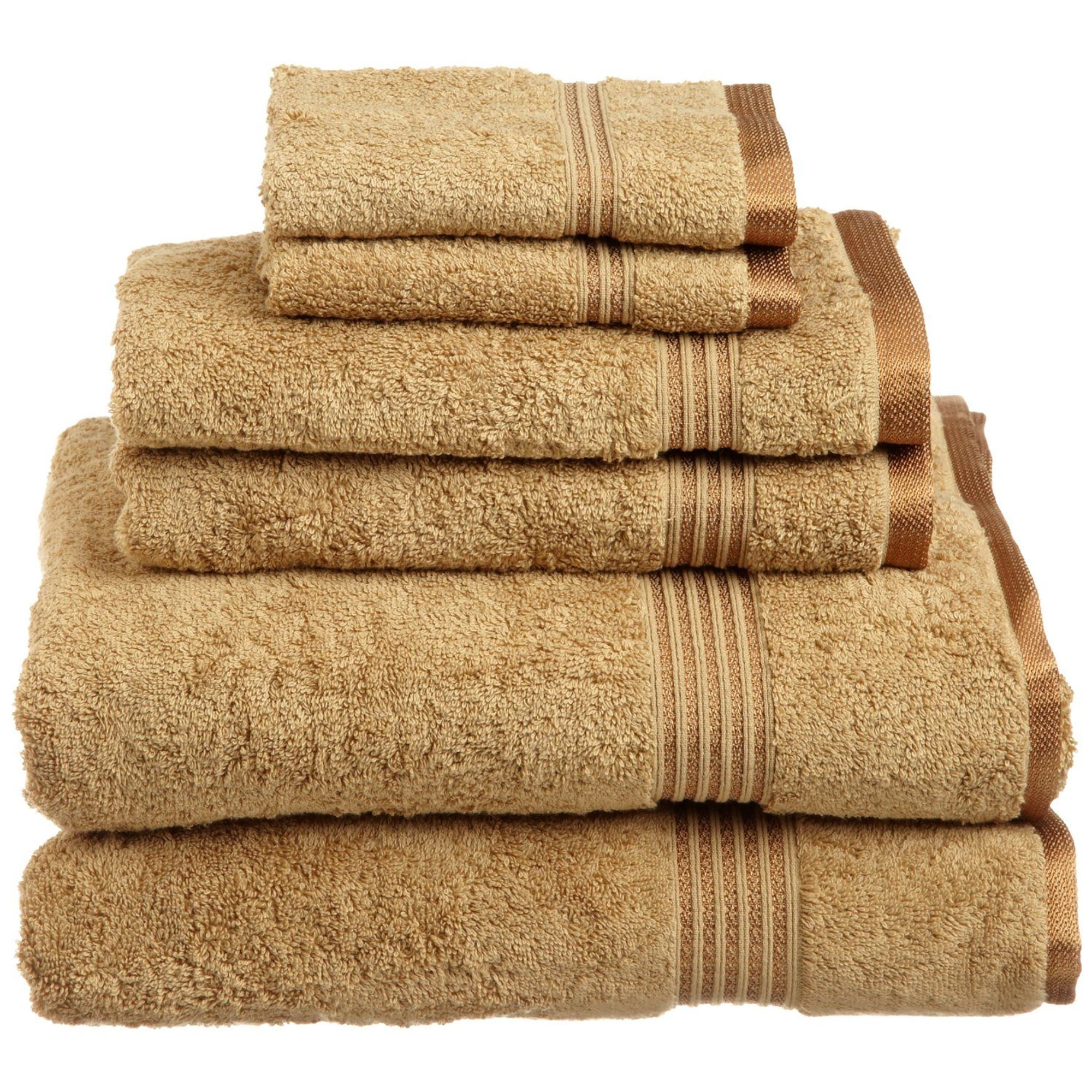Derry Solid Egyptian Cotton Bath Towels, 6Piece Towel Set by
