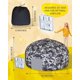thumbnail image 2 of Carpa inflable Skywin para niños Camo gris oscuro con ventilador, 2 of 6