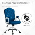 thumbnail image 5 of Vinsetto Home Office Chair with Adjustable Height and Tilt, Blue, 5 of 9