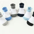 thumbnail image 3 of Minnieouse 6 piezas de medias para niños, calcetines tobilleros transpirables antideslizantes con buena elasticidad, estilo Simple, buena artesanía, ropa Medias Chico colores surtidos 14-16 Minnieouse AP009062-11B, 3 of 6