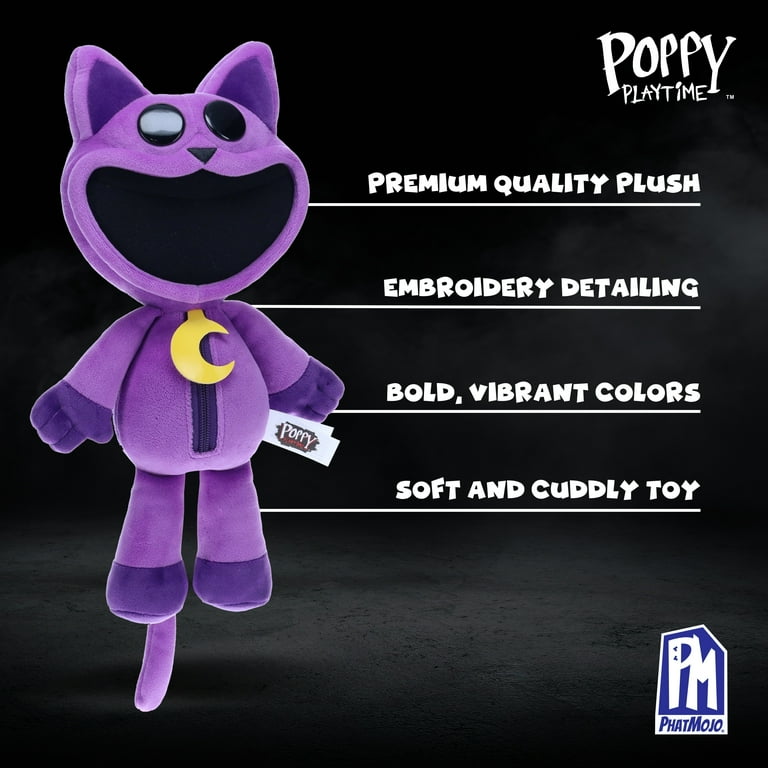 PhatMojo Poppy Playtime CatNap Plush Toy, 14 Inch, Deluxe Smiling