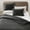 Charcoal, variant on Wonderful Bedding Wood-Grain Velvet 3-Piece Quilt Set