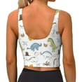 thumbnail image 3 of Lsque Dinosaur Printed Women'S Sports Bra, Compression, Moisture Wicking, High-Impact Sports Bra For Women,Supportive sports bra-XX-Large, 3 of 9