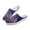 American Flag 50 Years Pattern, variant on Cute Pug Dog Print Mesh Slip On Clogs | Breathable Lightweight Summer Shoes for Unisex Dog Lovers