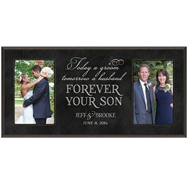 Personalized Wedding Picture Frame Gift For Bride And Groom Parents Mom And Dad Thank You Gift Today A Groom Tomorrow A Husba Walmart Com Walmart Com