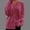 Hot Pink, variant on Women's Solid Color Long Sleeved V-neck Knitted Cardigan With Breasted Sweater